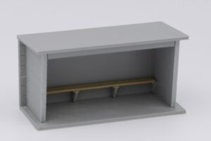 Wartehäuschen Typ 1 - Seite Schräg