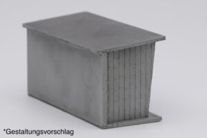 Wartehäuschen Typ 1 - Hinten Schräg gealtert